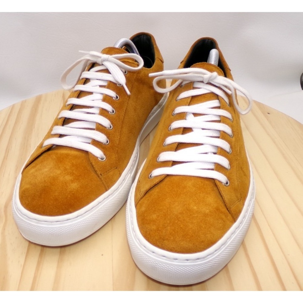 Ankari Floruss Suede Sneakers Shoes Mens Marigold‎ Size 10 Casual Lace Up